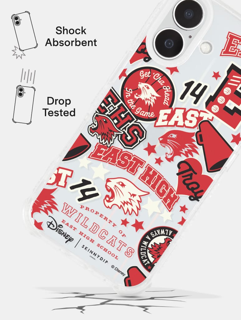 Disney High School Musical East High Sticker Shock iPhone Case Phone Cases Skinnydip London