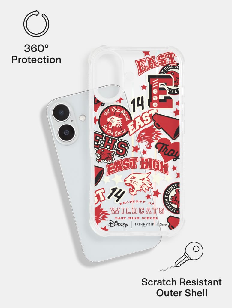 Disney High School Musical East High Sticker Shock iPhone Case Phone Cases Skinnydip London