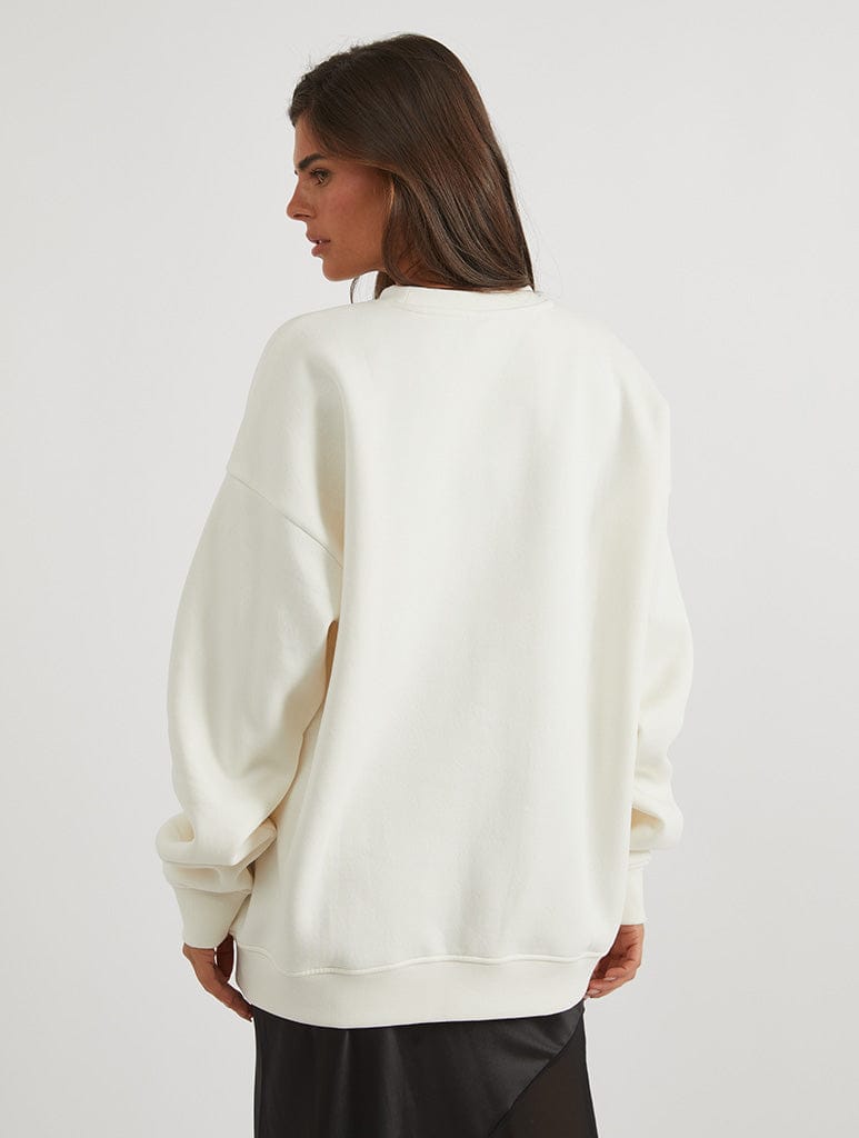 Disney High School Musical Troy Bolton Sweatshirt In White Hoodies & Sweatshirts Skinnydip London