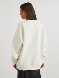 Disney High School Musical Troy Bolton Sweatshirt In White Hoodies & Sweatshirts Skinnydip London