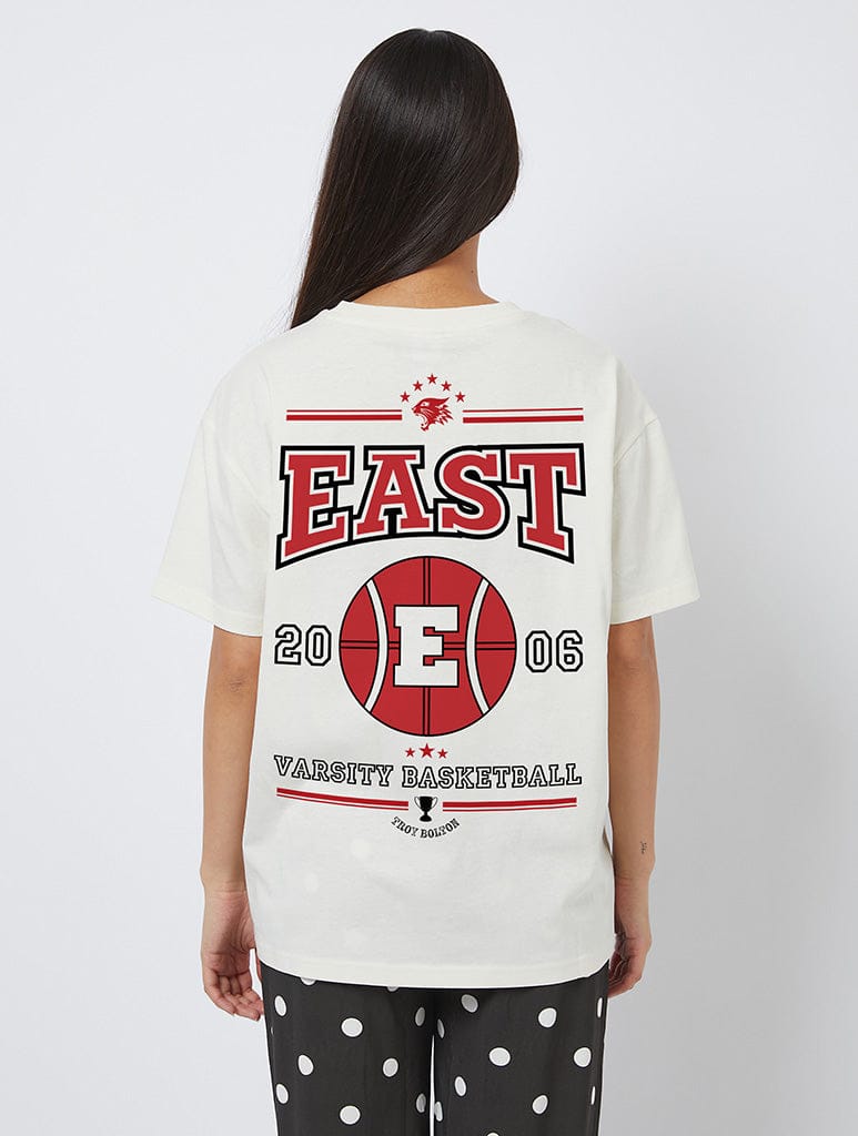 Disney High School Musical Varsity T-Shirt In White Tops & T-Shirts Skinnydip London
