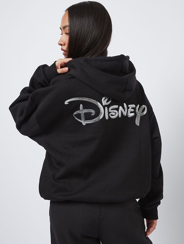Disney Icon Hoodie in Black Hoodies & Sweatshirts Skinnydip London