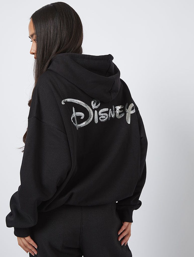 Disney Icon Hoodie in Black Hoodies & Sweatshirts Skinnydip London