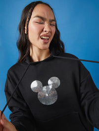 Disney Icon Hoodie in Black Hoodies & Sweatshirts Skinnydip London