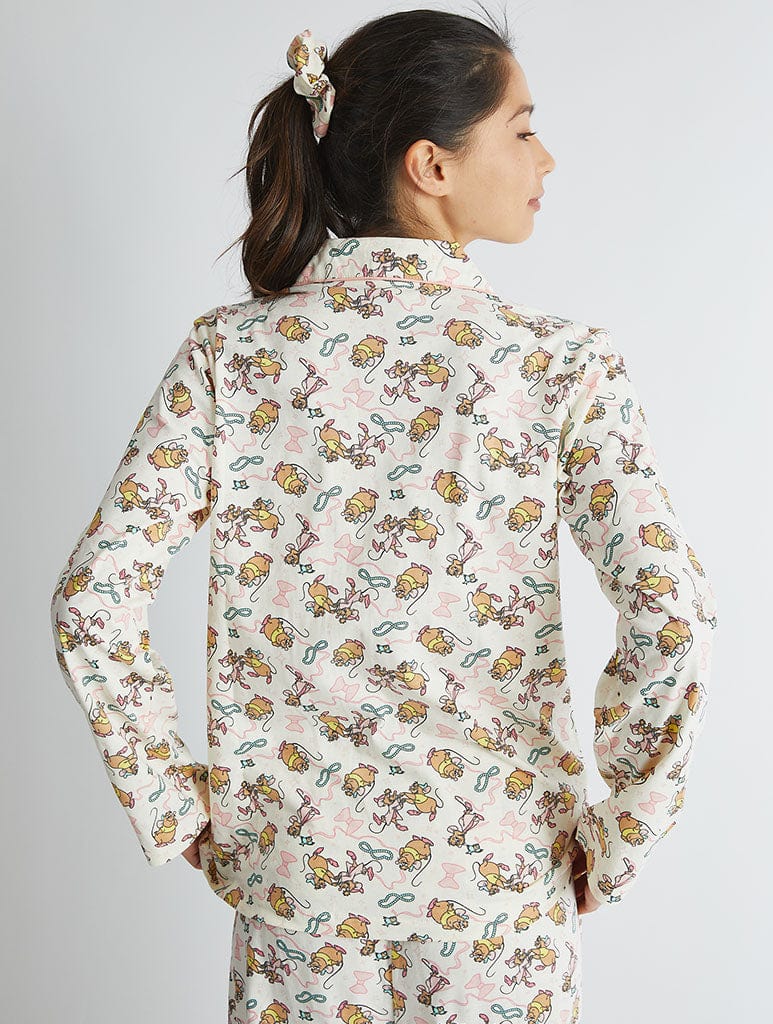 Disney Jaq & Gus Pyjama Set in Ecru Lingerie & Nightwear Skinnydip London