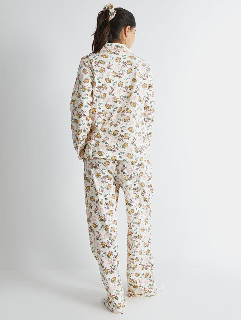 Disney Jaq & Gus Pyjama Set in Ecru Lingerie & Nightwear Skinnydip London