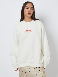 Disney Jessie Poster Sweatshirt In White Hoodies & Sweatshirts Skinnydip London