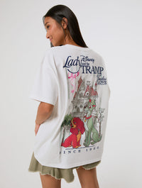 Disney Lady and The Tramp Poster T-Shirt Tops & T-Shirts Skinnydip London