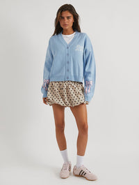 Disney Living In A Fantasy Blue Knitted Cardigan Jumpers & Cardigans Skinnydip London