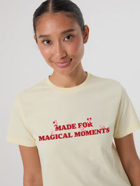 Disney "Made For Magical Moments" Baby T-Shirt In Butter Yellow Tops & T-Shirts Skinnydip London