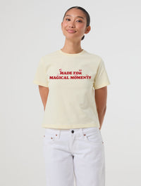 Disney "Made For Magical Moments" Baby T-Shirt In Butter Yellow Tops & T-Shirts Skinnydip London