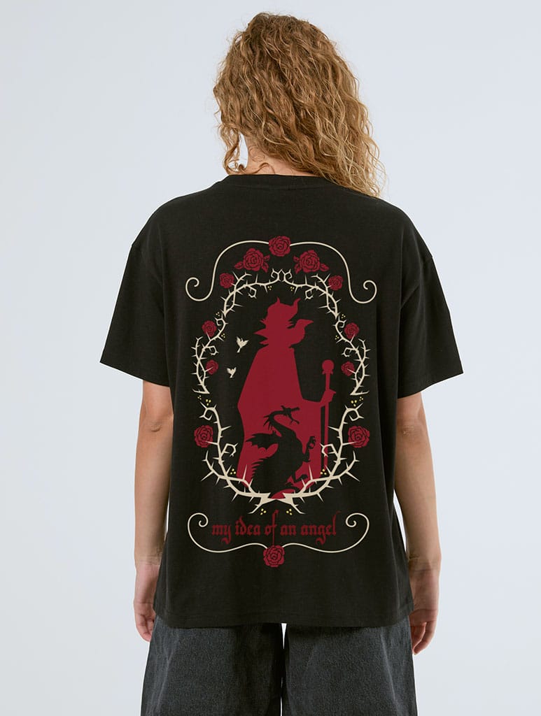 Disney Maleficent Poster T-Shirt In Black Tops & T-Shirts Skinnydip London