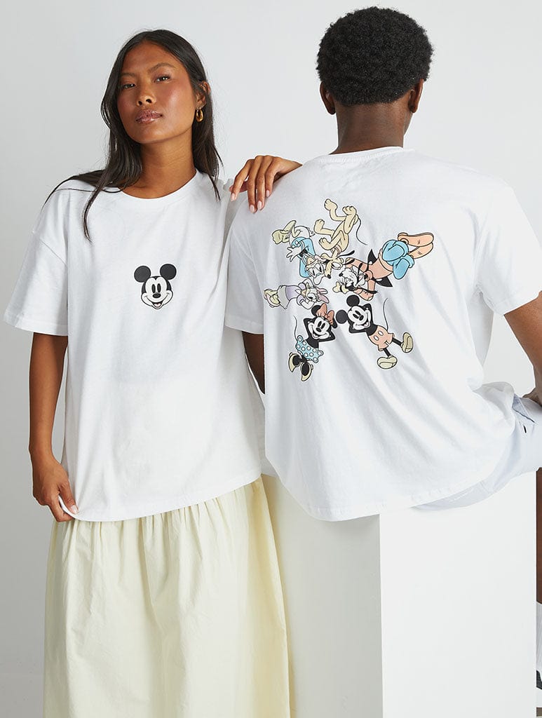 Disney Mickey And Friends T-Shirt In White Tops & T-Shirts Skinnydip London
