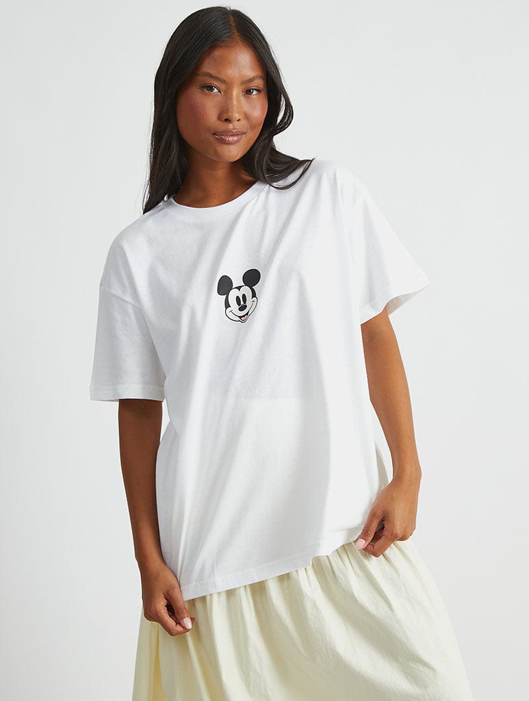 Disney Mickey And Friends T-Shirt In White Tops & T-Shirts Skinnydip London
