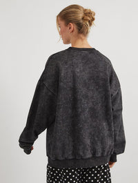 Disney Mickey and Minnie True Love Sweatshirt In Acid Wash Hoodies & Sweatshirts Skinnydip London