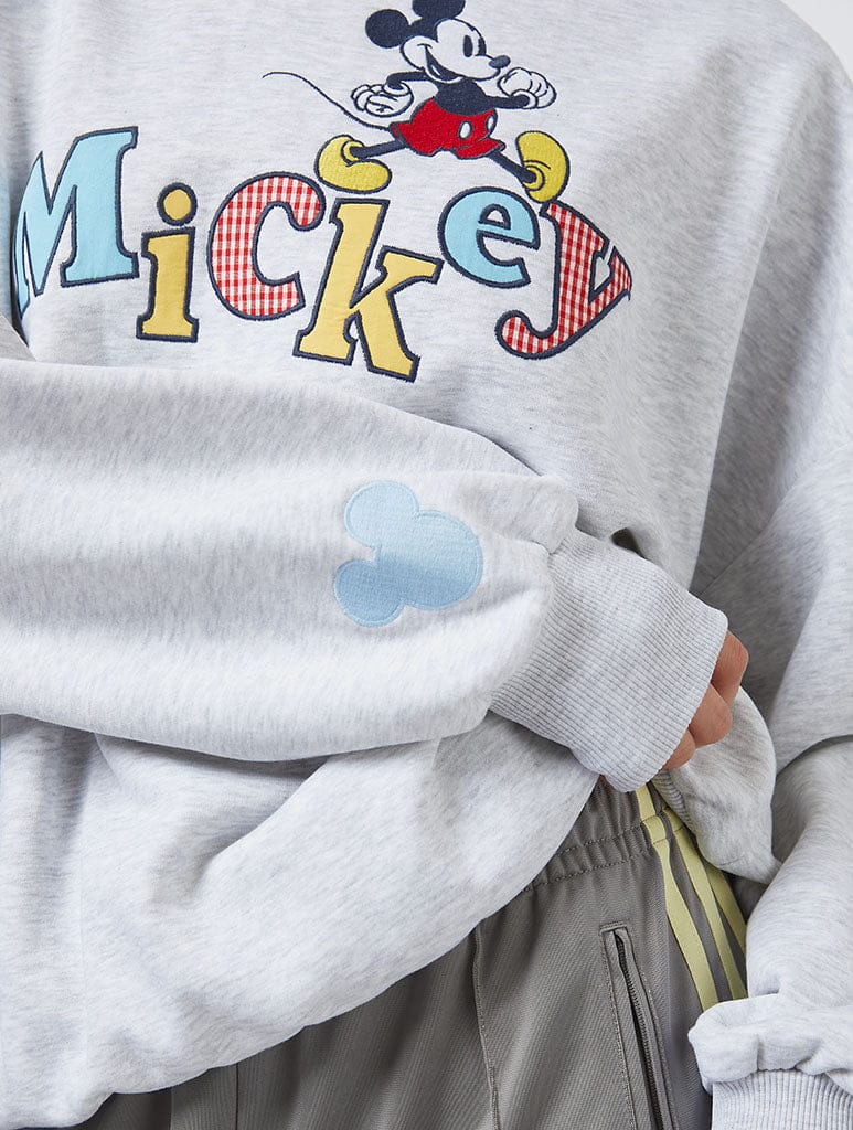 Disney Mickey Gingham Sweatshirt Hoodies & Sweatshirts Skinnydip London