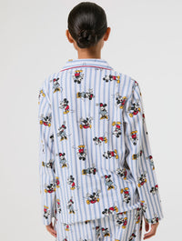 Disney Mickey & Minnie Stripe Pyjama Set with Scrunchie Lingerie & Nightwear Skinnydip London