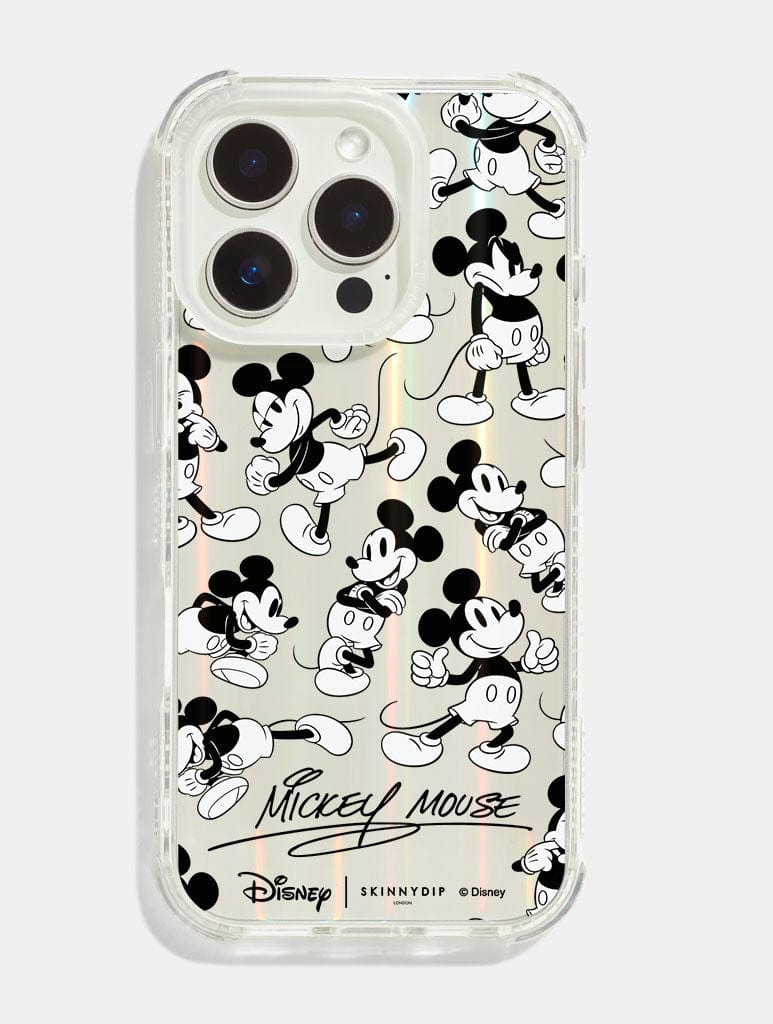 Disney Mickey Mouse Black And White Shock iPhone Case Phone Cases Skinnydip London