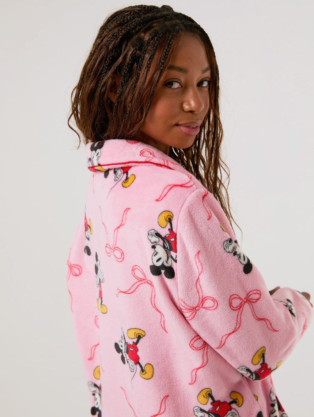 Disney Mickey Mouse Bow Fleece Pyjama Set Lingerie & Nightwear Skinnydip London