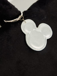 Disney Mickey Mouse Fluffy Tote Bag with Chrome Charm Printed Tote Bags Skinnydip London