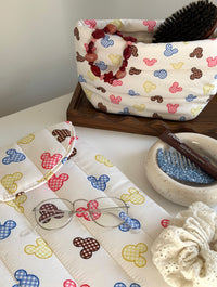 Disney Mickey Mouse Gingham Pillow Pouch Makeup Bags & Wash Bags Skinnydip London
