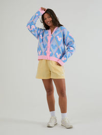 Disney Mickey Mouse Repeat Knitted Cardigan Jumpers & Cardigans Skinnydip London