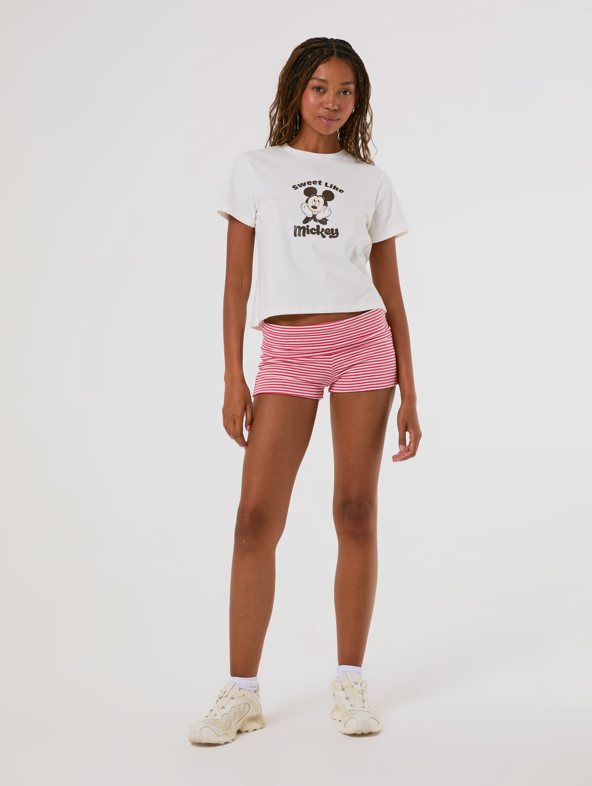 Disney Mickey Mouse Sweet Like Mickey Baby T-Shirt In White Tops & T-Shirts Skinnydip London