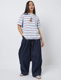 Disney Mickey Striped T-Shirt Tops & T-Shirts Skinnydip London