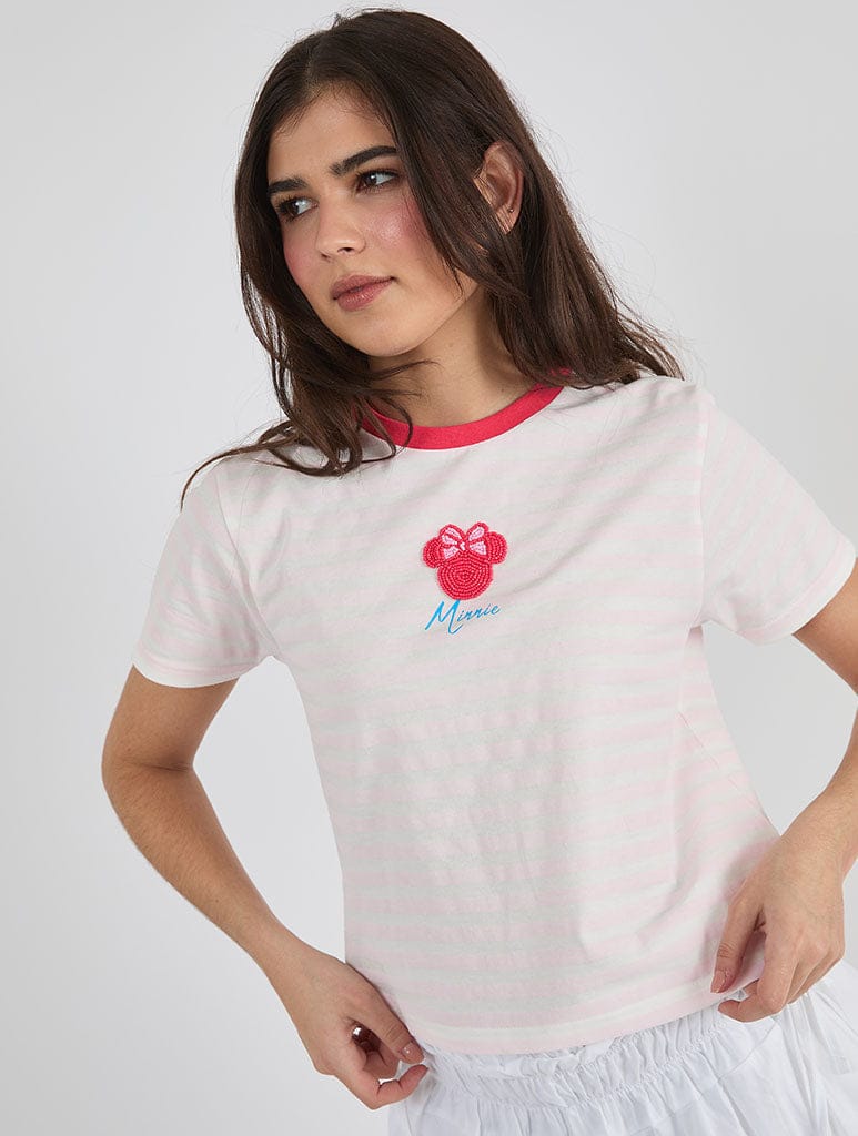 Disney Minnie Cherry Baby Tee Tops & T-Shirts Skinnydip London