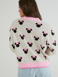 Disney Minnie Mouse Ecru Knitted Cardigan Jumpers & Cardigans Skinnydip London