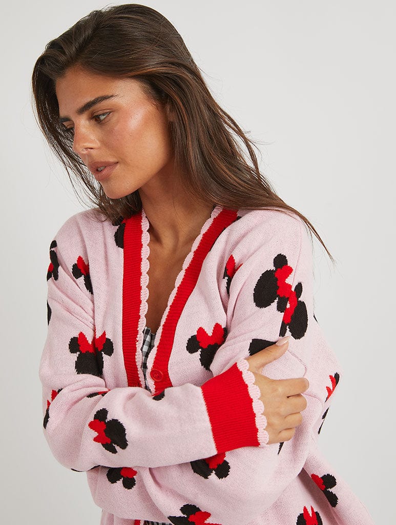 Disney Minnie Mouse Heart Knitted Cardigan Jumpers & Cardigans Skinnydip London