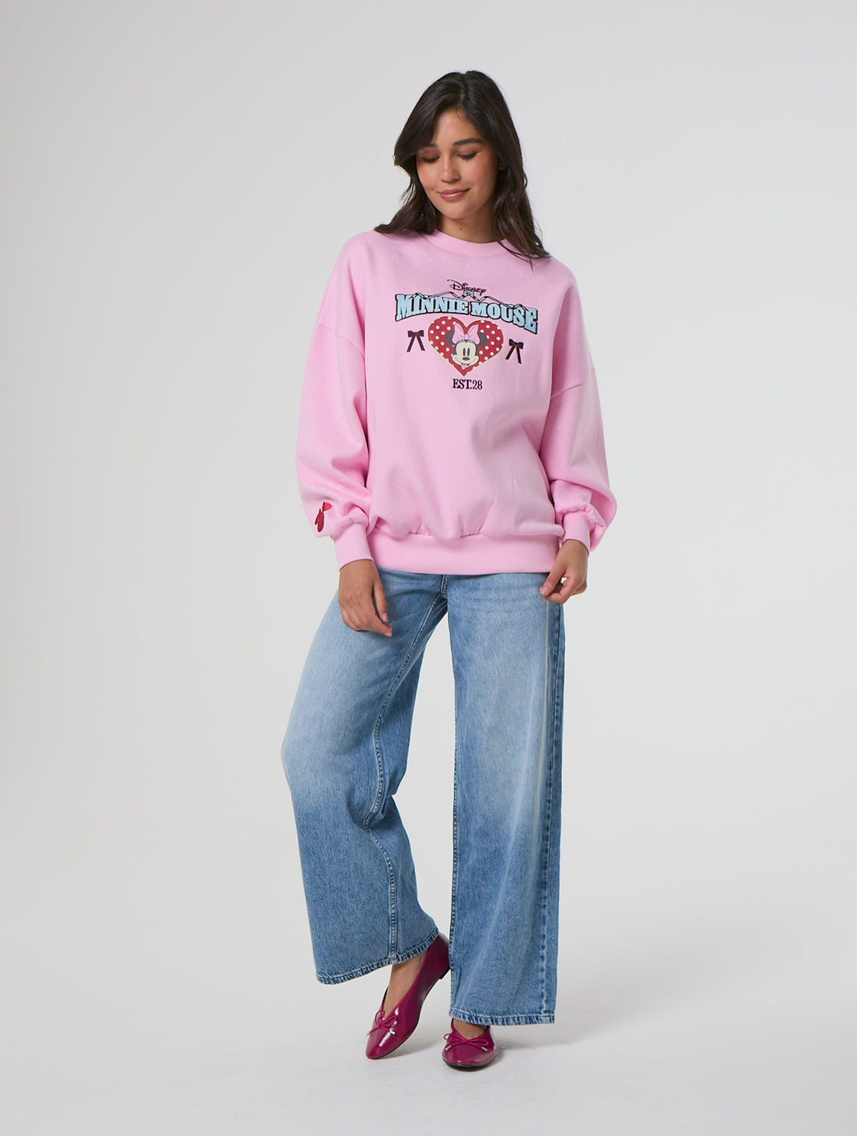 Disney Minnie Mouse Polka Dot Sweatshirt Hoodies & Sweatshirts Skinnydip London