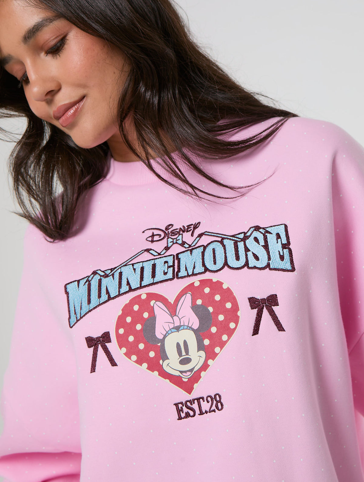 Disney Minnie Mouse Polka Dot Sweatshirt Hoodies & Sweatshirts Skinnydip London