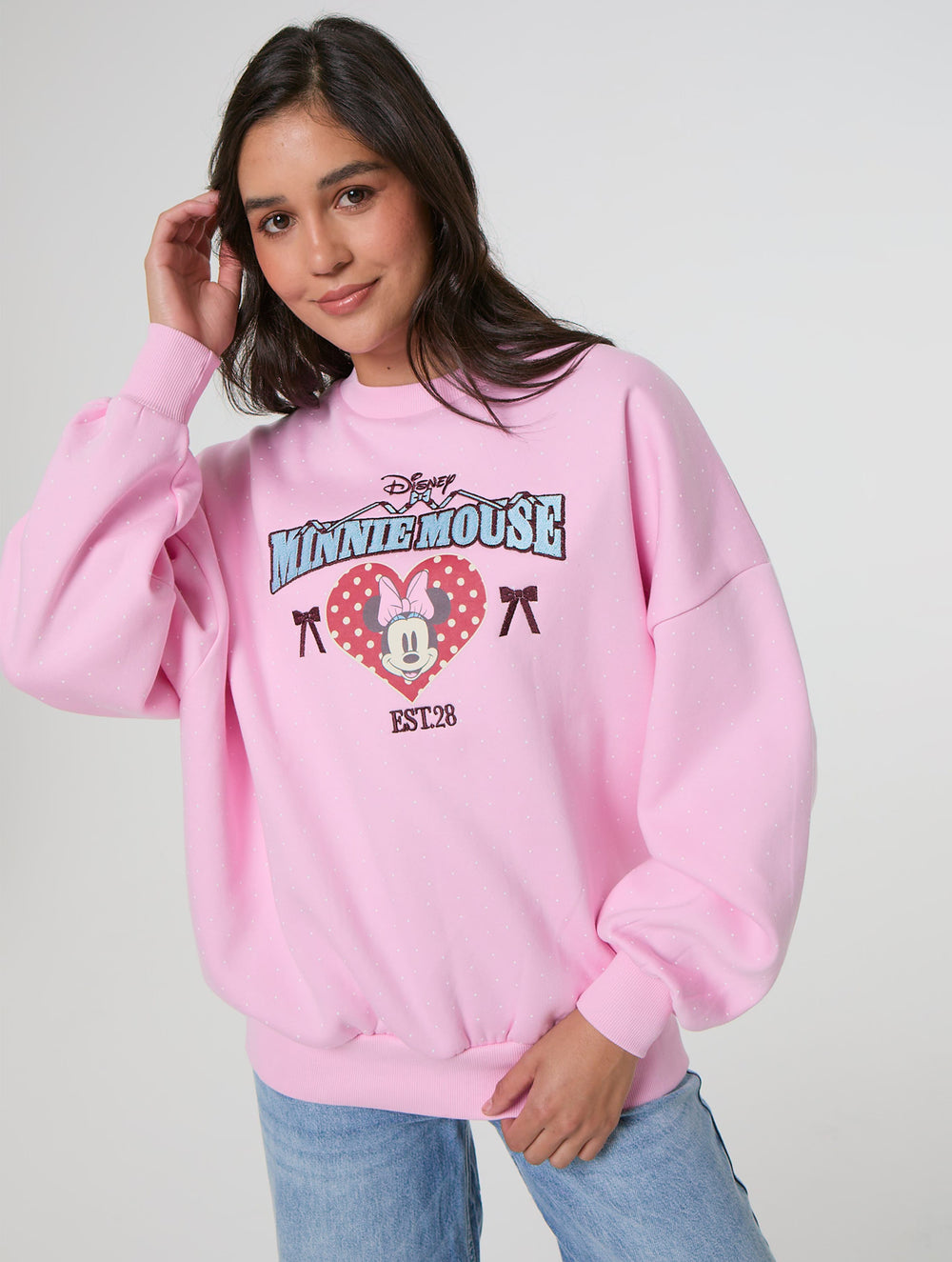 Disney Minnie Mouse Polka Dot Sweatshirt Hoodies & Sweatshirts Skinnydip London