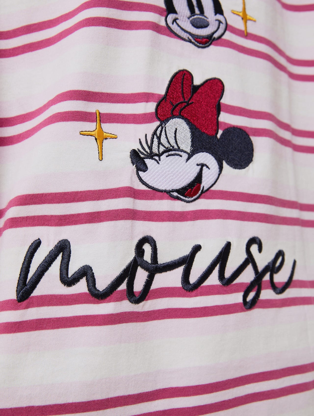 Disney Minnie Pink Stripe T-Shirt Tops & T-Shirts Skinnydip London