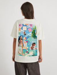 Disney Moana Classic Poster T-Shirt In White Tops & T-Shirts Skinnydip London
