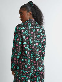 Disney Mushu Pyjama Set in Black Lingerie & Nightwear Skinnydip London