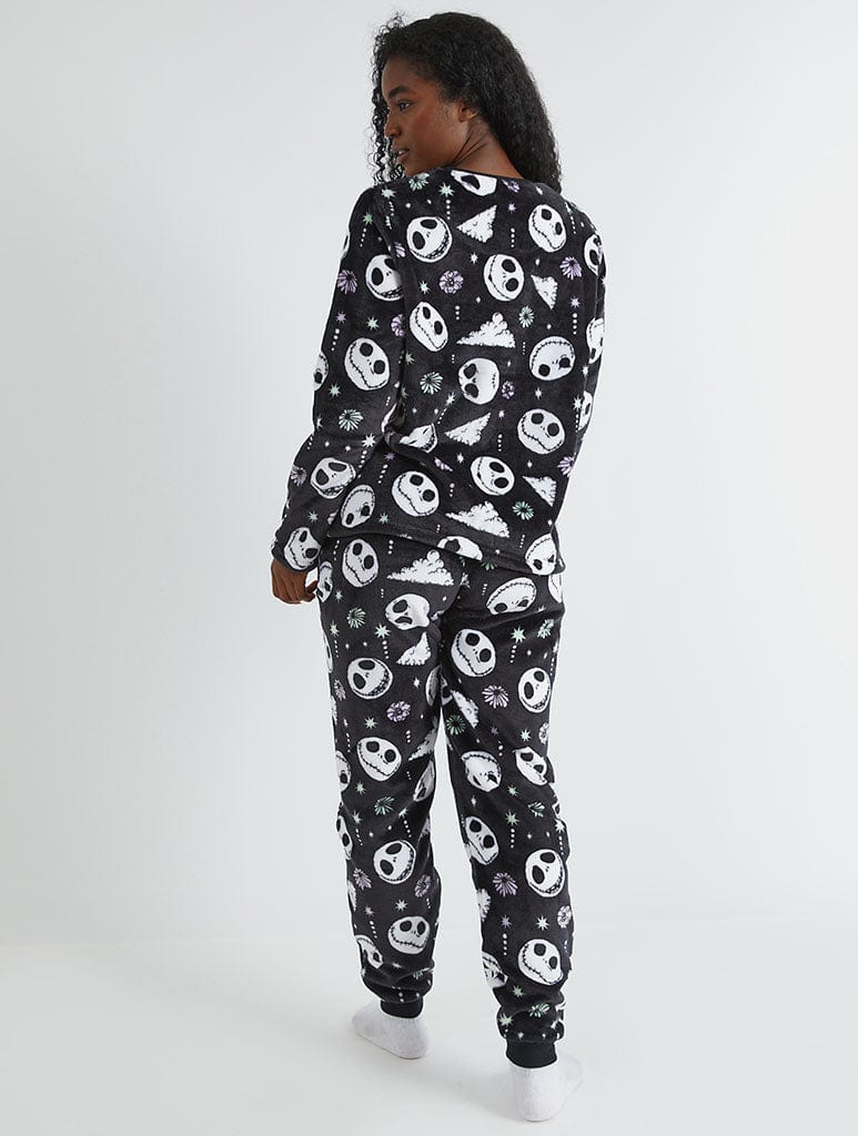 Disney Nightmare Before Christmas Jack Skellington Fleece Pyjama Set Lingerie & Nightwear Skinnydip London