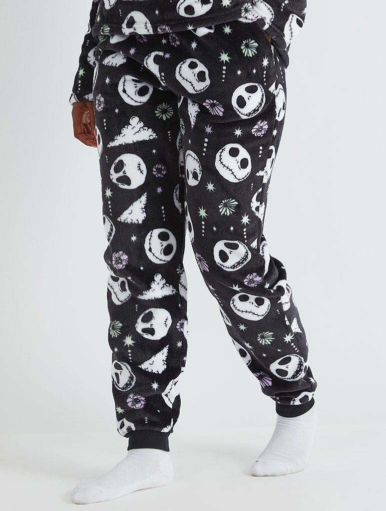 Disney Nightmare Before Christmas Jack Skellington Fleece Pyjama Set Lingerie & Nightwear Skinnydip London