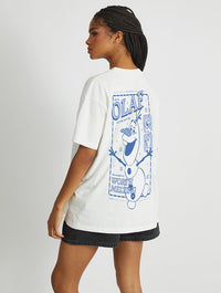 Disney Olaf Poster T-Shirt In White Tops & T-Shirts Skinnydip London