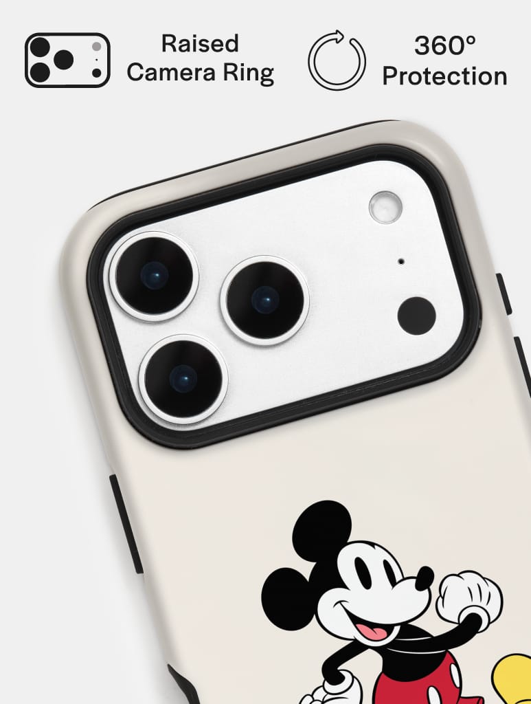 Disney Original Mickey Mouse Ecru Ultra Protective iPhone Case Phone Cases Skinnydip London