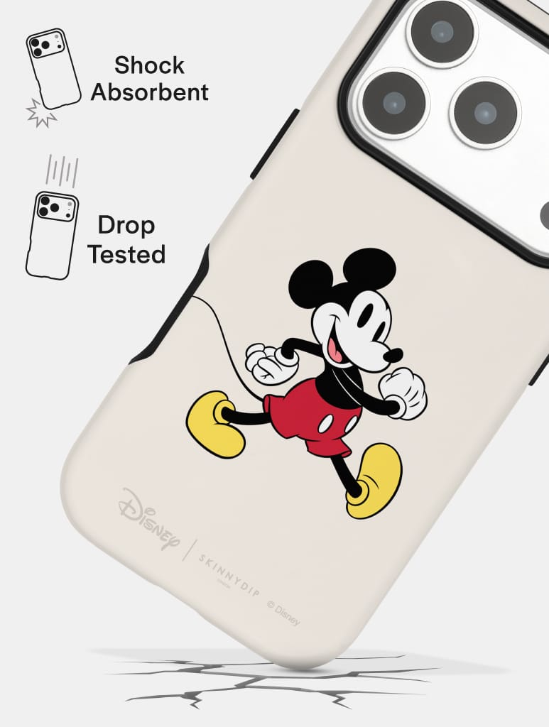 Disney Original Mickey Mouse Ecru Ultra Protective iPhone Case Phone Cases Skinnydip London