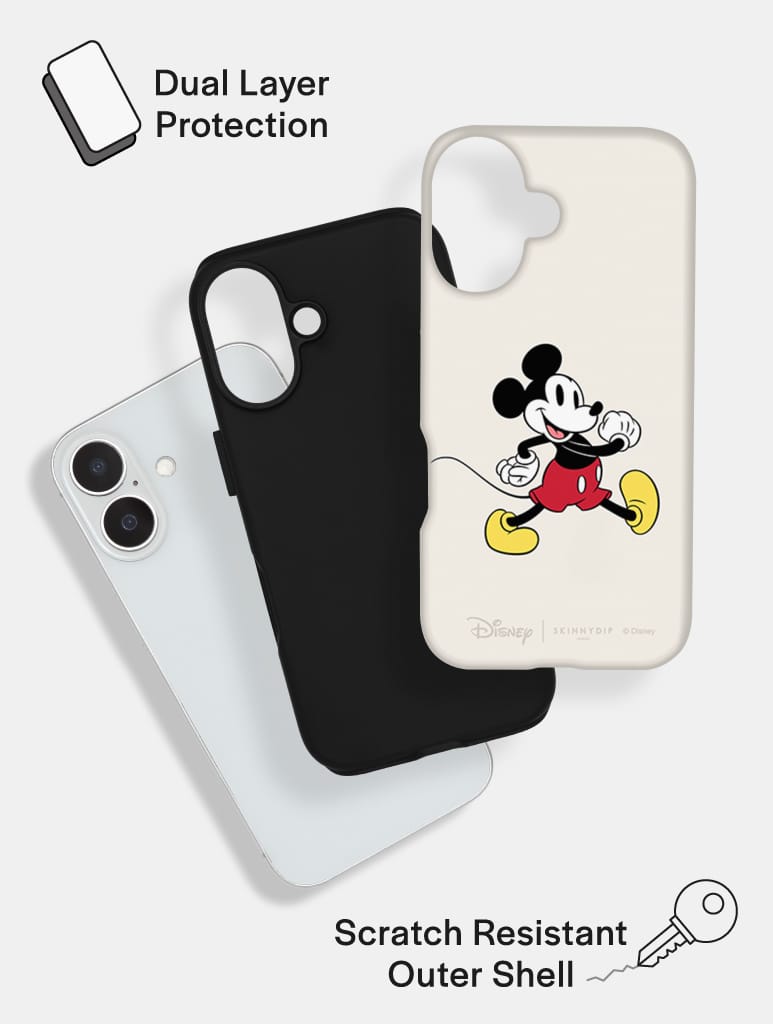 Disney Original Mickey Mouse Ecru Ultra Protective iPhone Case Phone Cases Skinnydip London