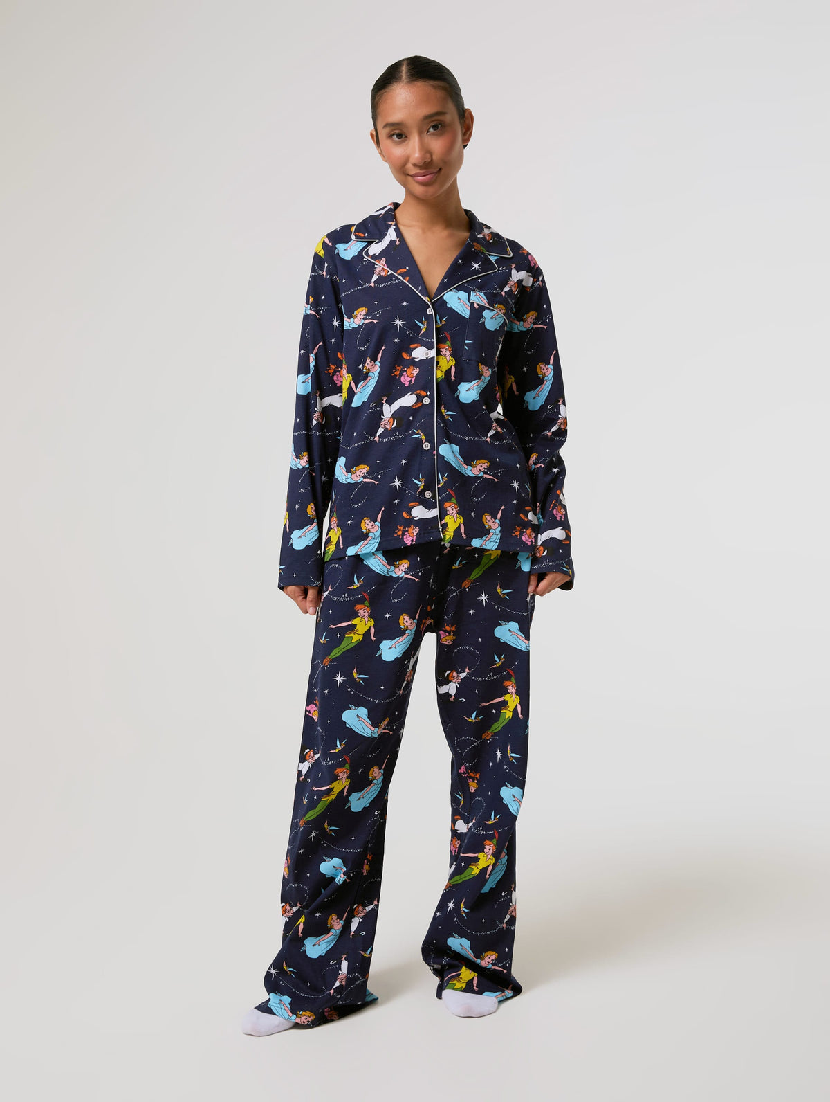 Disney Peter Pan Pyjama Set with Scrunchie Lingerie & Nightwear Skinnydip London