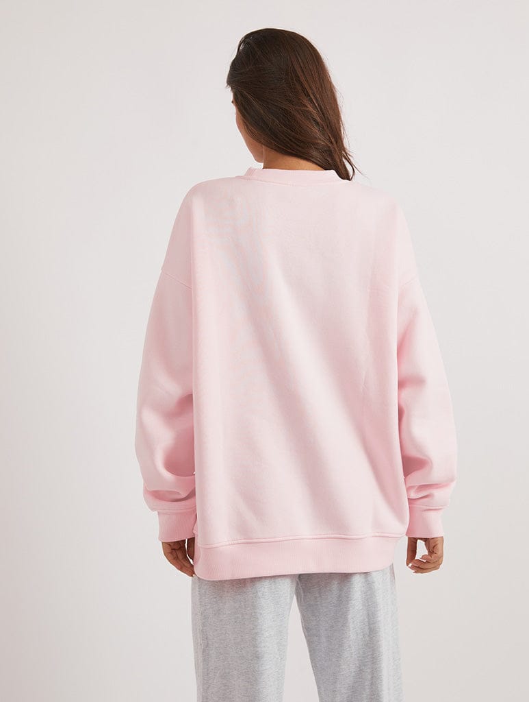 Disney Pixar Cars 95 Sweatshirt In Pink Hoodies & Sweatshirts Skinnydip London