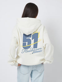 Disney Pixar Cars Hudson Hornet Hoodie In White Hoodies & Sweatshirts Skinnydip London