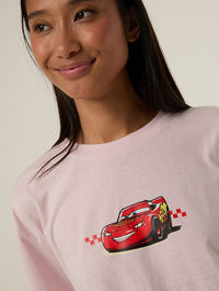 Disney Pixar Cars Kachow T-Shirt in Pink Tops & T-Shirts Skinnydip London