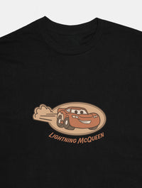 Disney Pixar Cars Lightning McQueen Baby T-Shirt In Black Tops & T-Shirts Skinnydip London