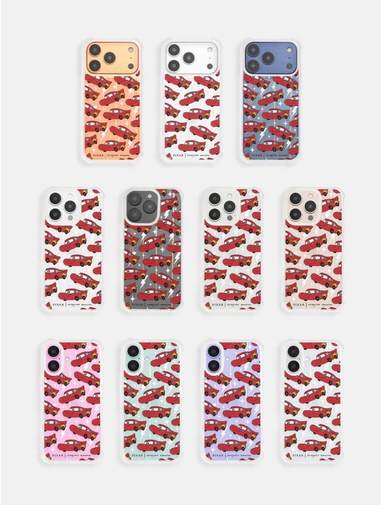 Disney Pixar Cars Lightning McQueen Repeat Shock iPhone Case Phone Cases Skinnydip London