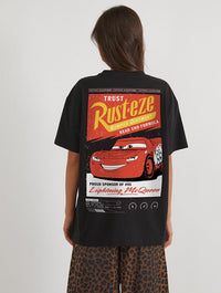 Disney Pixar Cars Rust-eze T-Shirt In Black Tops & T-Shirts Skinnydip London